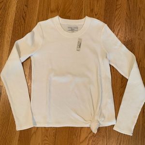 NWT Madewell Texture and Thread cream shirt XS